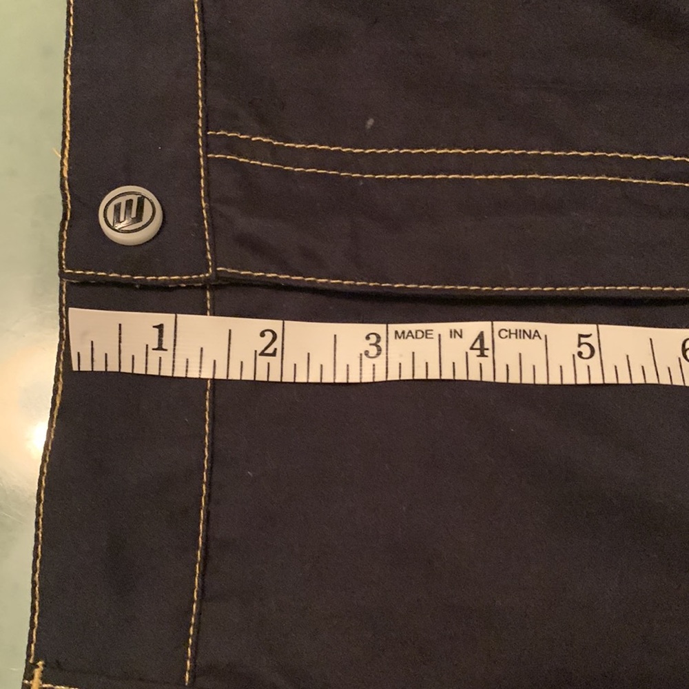 EDM Macgirl skirt rare multiple pockets navy/yellow - Picture 11 of 12